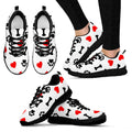 LADIES DOG LOVE SNEAKERS BLACK