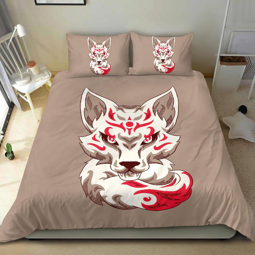 Kitsune Japanese Art Fox Bedding Set - Top Content | POD Collection | Free Shipping