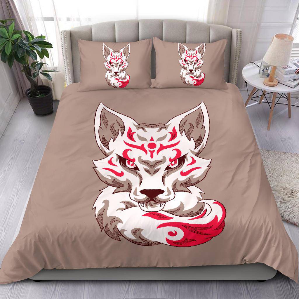Kitsune Japanese Art Fox Bedding Set - Top Content | POD Collection | Free Shipping
