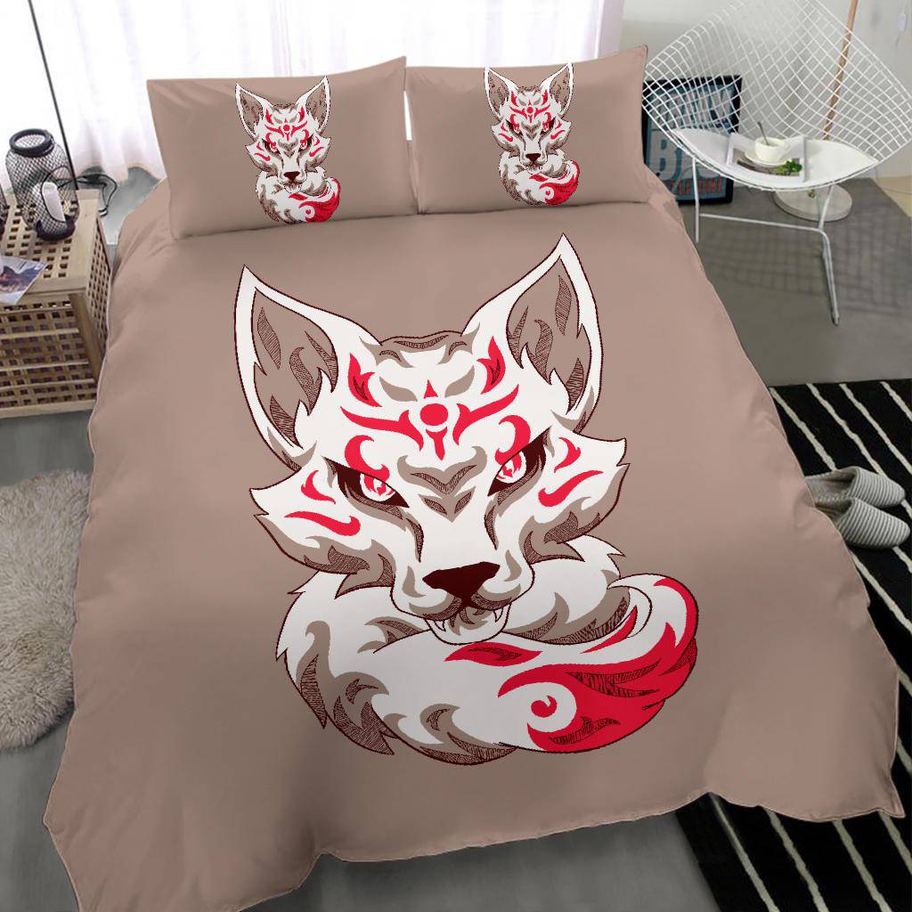 Kitsune Japanese Art Fox Bedding Set - Top Content | POD Collection | Free Shipping