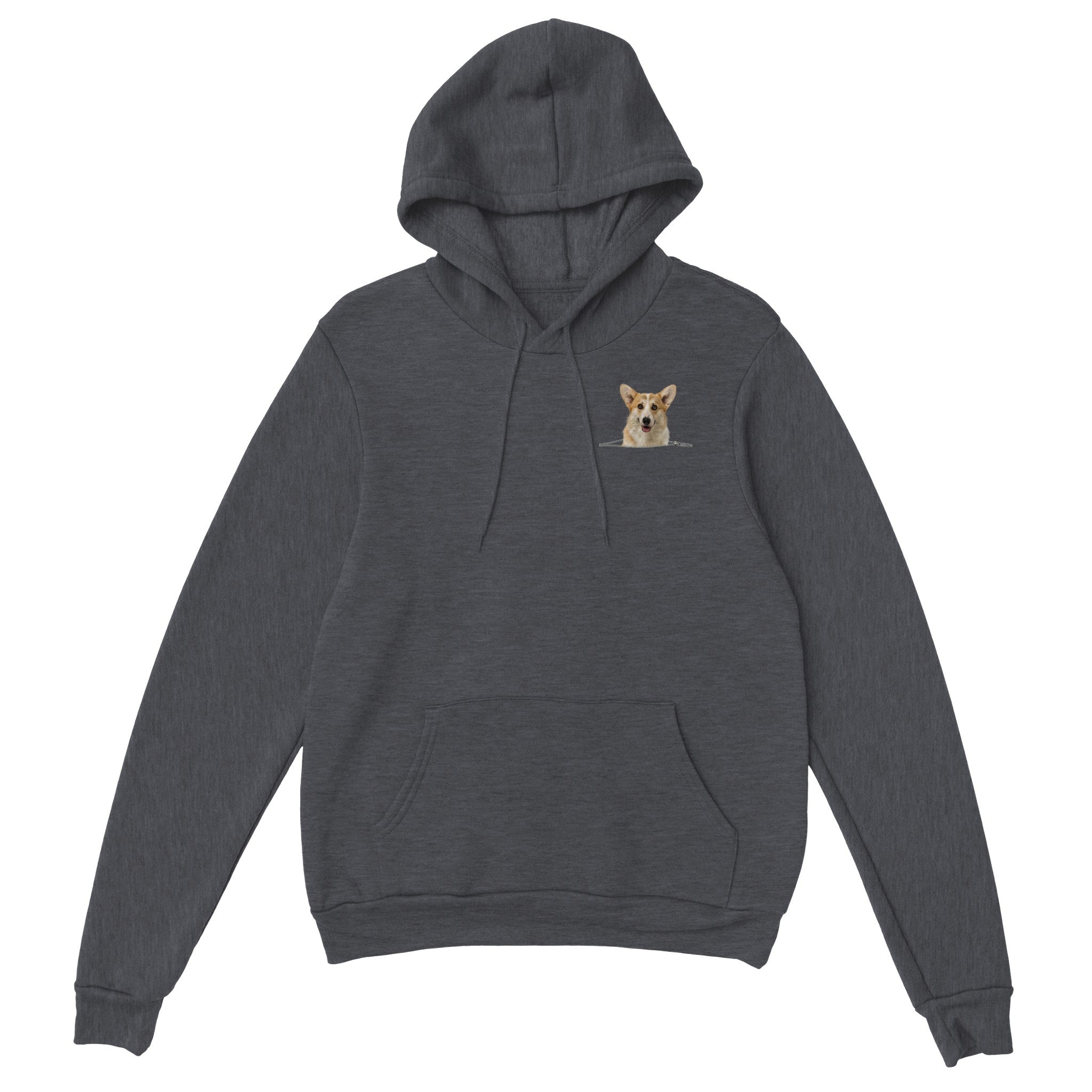 Pembroke Welsh Corgi Zip Unisex Pullover Hoodie