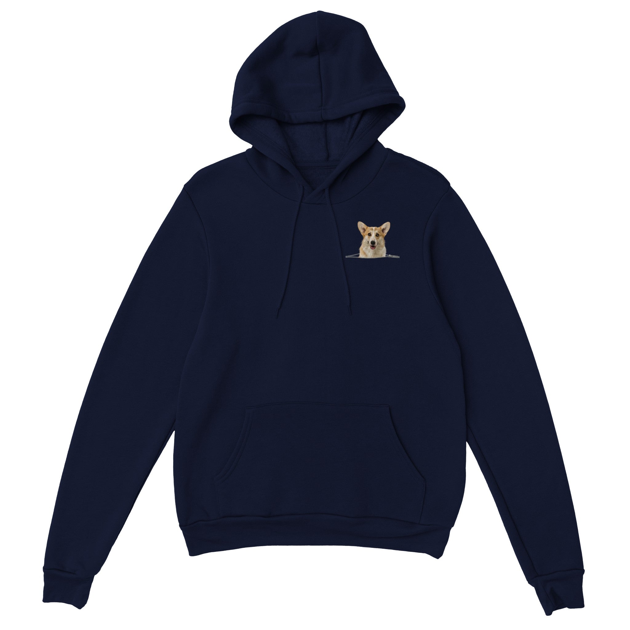 Pembroke Welsh Corgi Zip Unisex Pullover Hoodie